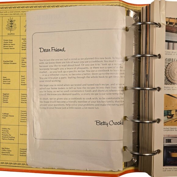 Betty Crockers Cookbook Collectible Pie Book Cover 5 Ring Binder Recipes - Picture 6 of 16